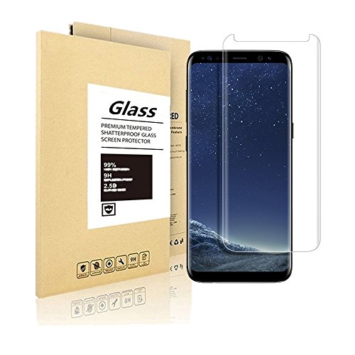 Samsung Galaxy S8 Plus/S8+,rockxdays Half Screen [Case Friendly] [3D Curved Glass], Anti-Scratch, Anti-Fingerprint, Bubble Free, Tempered Glass Screen Protector