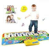 FULLIN Music Carpet Kids Baby Touch Play Keyboard Musical Music Singing Gym Carpet Mat Best Kids Baby Gift