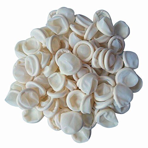 200pcs Disposable Latex Finger Cots, Anti-Static Rubber Fingertips Protective Finger Gloves Art Latex Tissue Finger Cot for Electronic Repair Painting