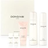 Donginbi Red Ginseng Moisturizing & Firming Skin Care Set - Hydrating Toner for Dry Skin (5.07 floz), Korean Red Ginseng Essence (4.39 floz), Firming Cream, Korean Skin Care Gifts for Women