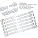 DoHope 6Pcs Elastic Non-slip Bra Strap Holder with Buckle, Adjustable Happy Strap Clear