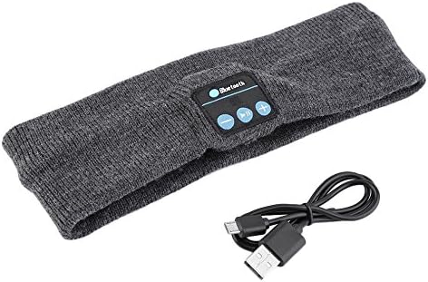 Bluetooth Music Headband, Sunnystore Unisex Wireless Bluetooth Headphones Sport Sleep Ear Warmer Sports Headset for Fitness Running Workout Yoga Winter Walk Jog (Dark Grey)