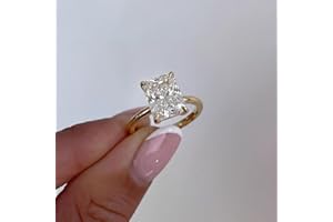 1 Piece 1CT-5CT Elegant Four Claws Unique Rectangle Shaped Diamond Ring Copper Material Solitaire Engagement Ring Ladies Jewe