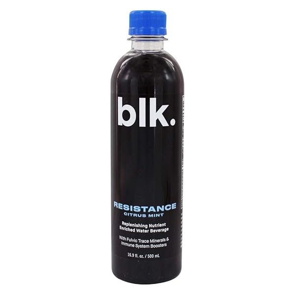 BLK. RESISTANCE – CITRUS MINT -REPLENISHING NUTRIENT ENRICHED WATER – 16.9FL.OZ (PACK OF 12)