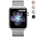 BRG Watch Band, Stainless Steel Mesh Milanese Loop with Adjustable Magnetic Closure Replacement Metal iWatch Band for Watch Series 3 Series 2 Series 1 Nike+ Sport and Edition 38mm Silver