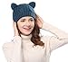 Bellady Women's Hat Cat Ear Crochet Braided Knit Caps,Navy