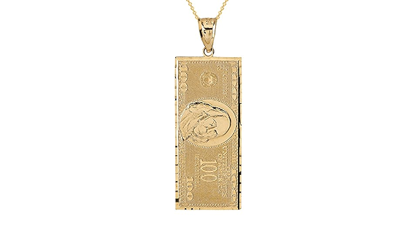Solid 14k Yellow Gold Hundred $100 