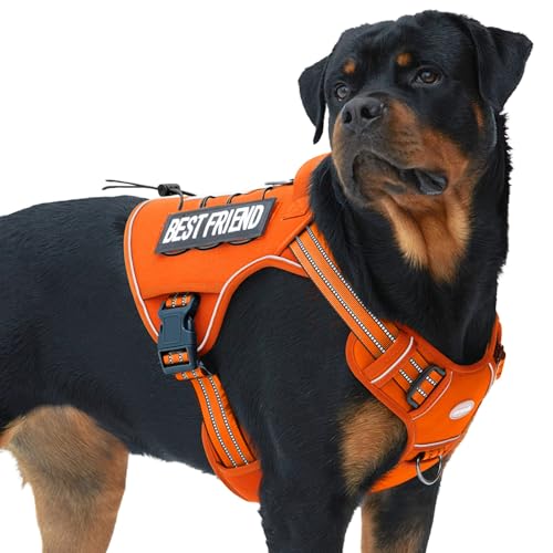 AUROTH Tactical Dog Harness for Large Dogs No Pull Adjustable Pet Harness Refle…