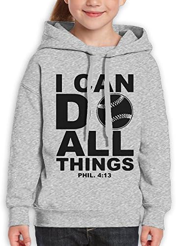 Youth I Can Do All Things Bible Verse Christian Pullover Hoody