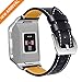 BEPARTNER Fitbit Ionic Bands, Genuine Leather Ionic Fitbit Watch Band, Replacement Straps for Fitbit Leather Band Wristband for Women Men Gifts (One Size)