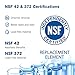 Waterspecialist WS608 Water Filter, Replacement for 4396841, Everydrop® Filter 3, EDR3RXD1, 4396710, Kenmore® 46-9083, 46-9030, Refrigerator Water Filter, 1 Filter