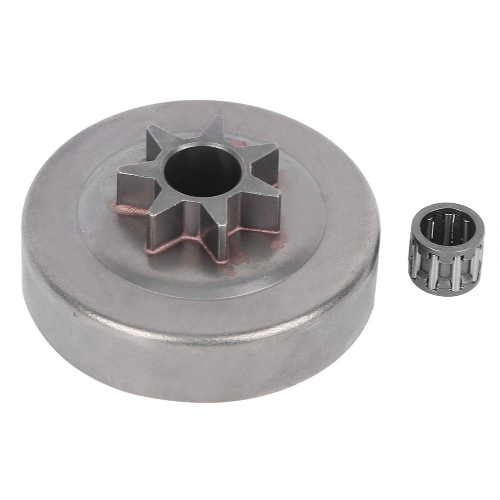 7T Clutch Drum Sprocket Needle Bearing Fit, Clutch Drum Sprocket Chainsaw Parts for Husqvarna 36 41 136 137 141 142 235 240 Chainsaw
