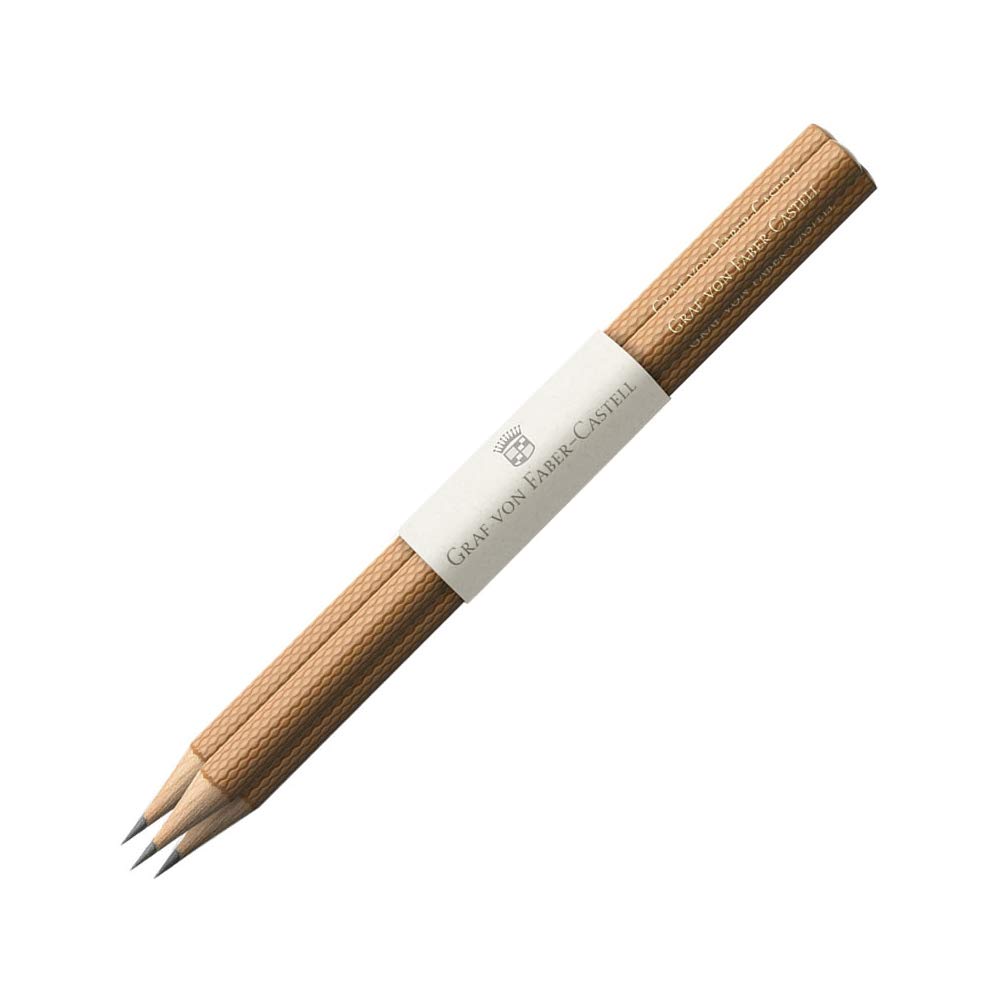 Graf von Faber Castell Guilloche Pencil in Brown 3x