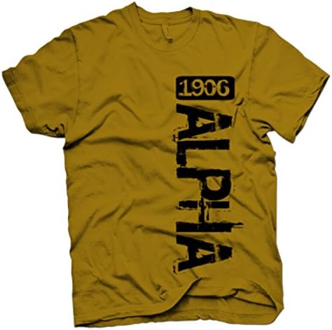 Alpha PHI Alpha Year Hollister T-Shirt (X-Large, Old Gold)