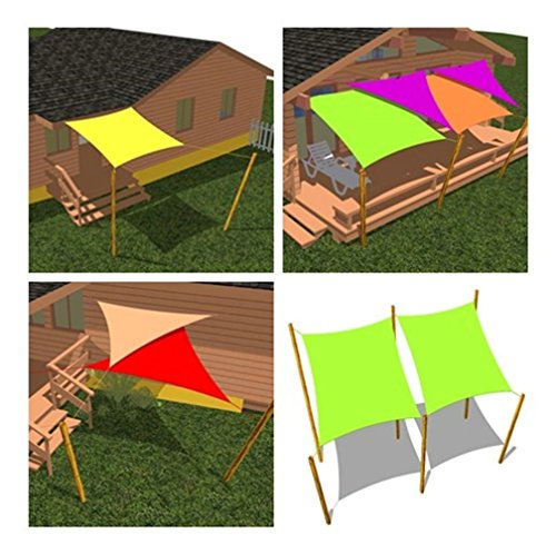 Cool Area CAS-18512-17B Square 11'5" Sun Shade Sail with Stainless Steel Hardware Kit, Cream - Thumbnail 6