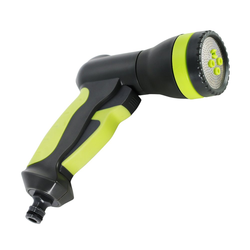 Garden Hose Nozzle, EVERTOP 4 Pattern Hand Sprayer Nozzles Water Spray Pistol with Quick Connectors for Lawn and Garden Watering …