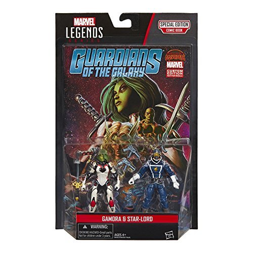 Marvel Legends Series Guardians of the Galaxy Gamora and Star-Lord Action Figures 3.75 Inches