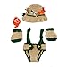 chinatera Infant Newborn Girl Boy Fishing Photo Prop Handmade Crochet Knitted Fisherman Outfits Clothes Set Fish Hat + Fish+Shoes+ Diaper (0-2M) (Fisher Man, 0-2 M)