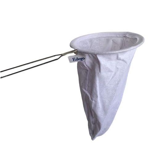 Unbleached Cotton Tea Filter Sock - 4.5x3.25 Inch Reusable Cloth Strainer For Coffee & Tea