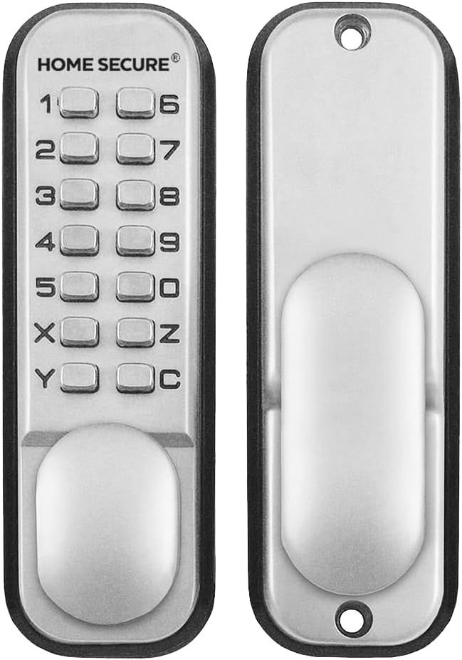 HomeSecure Mechanical Keyless Push Button Code Door Lock Internal External