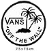 VANS off the Wall patch Iron on Logo Vest Jacket cap Hoodie Backpack Patch Iron On/sew on patch