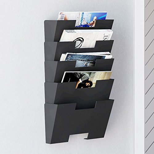 Hanging wall file folder steel magazine newspaper rack …