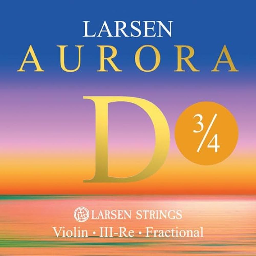 LARSEN STRINGS Aurora Violin Strings D 3/4 Medium
