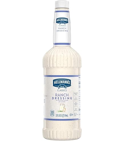 Hellmann's Classics Ranch Salad Dressing, 32 fl oz Bottle : Grocery & Gourmet Food