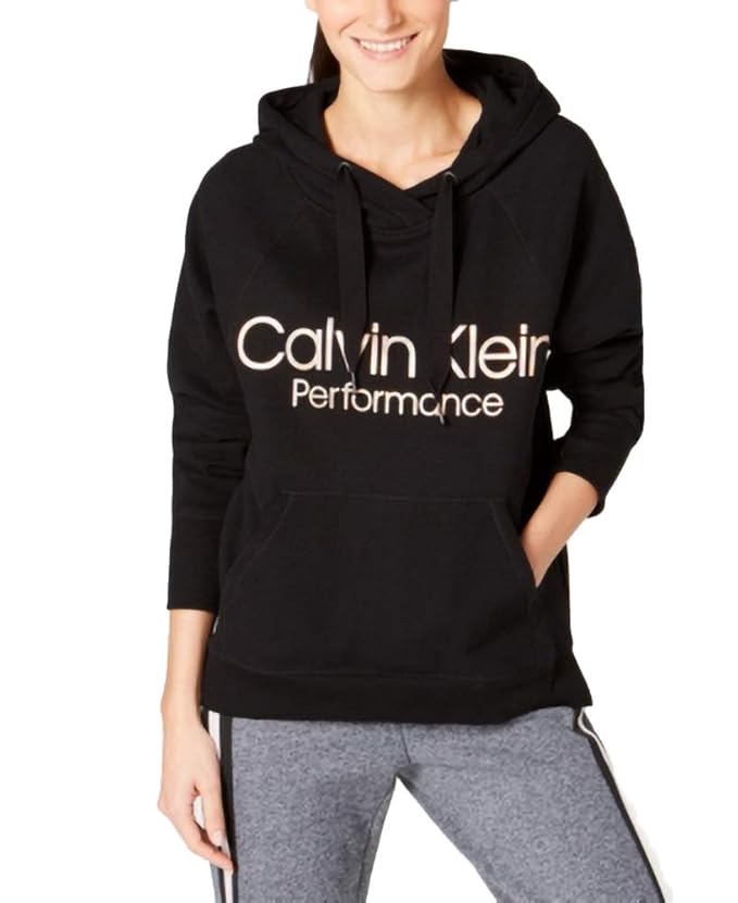calvin klein performance logo hoodie