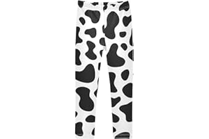 Aflyko Girls' Leggings Kids Workout Pants Dance Tights Ankle Length 4-10T