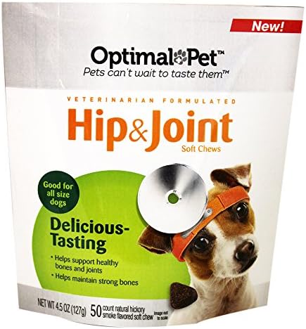 Optimal Pet Dog Hip and Joint Soft Chews, 4.5-Ounce
