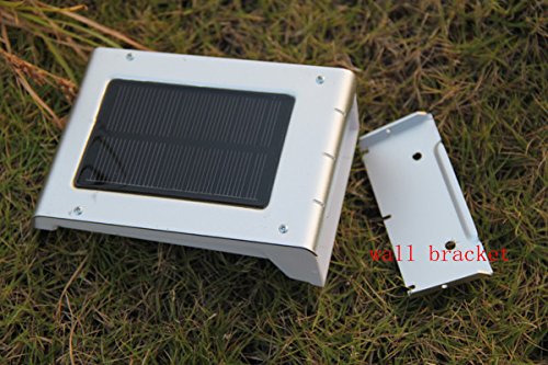 16 LED Waterproof Solar Powered Fence Post Light Motion Sensor Outdoor Garden Patio Path Wall Mount Gutter Fence Light Security Lamp Night Light (Warm White)