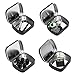 Aybloom Metal Hinged Lid Tin Containers - 12 Pack Metal Tin Box Mini Portable Box Containers Small Storage Kit for Drawing Pin Nail Art Bead Earring and Jewelry Craft Organizing (12 Pack, Black)