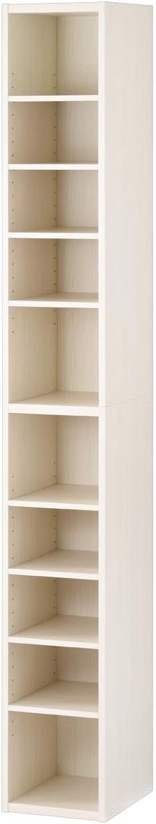 Amazon ぼん家具 オーダーメイド 日本製 隙間収納 隙間ラック キッチンラック 本棚 ハイタイプ ホワイト 幅25cm 本棚 オンライン通販