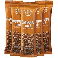 Wickedly Prime Fruit & Nut Bar, Banana Nut, Gluten Free, Kosher, 1.4 Ounce (Pack of 5)