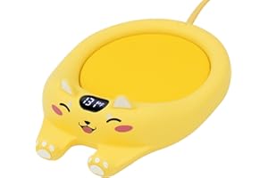 PUSEE Mug Warmer,Coffee Warmer for Desk Candle Warmer Auto Shut Off,Coffee Cup Warmer with 3 Temp Settings,Electric Beverage Warmer Plate for Coffee,Tea,Water Milk and Cocoa(Not Include Cup)