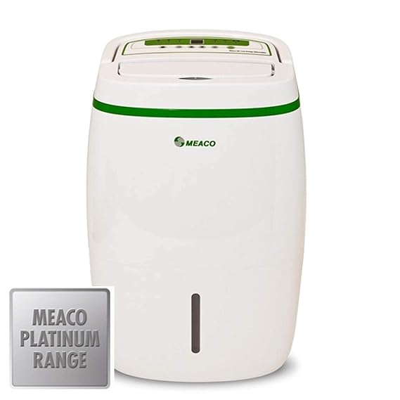Meaco LE 20L Niedrigenergie-Luftentfeuchter, 255 W, 240 V, Weiß Mit Grünem Rahmen 20 Liter