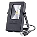 LOFTEK Outdoor Plug in Light 2-Pack, Nova Mini 10W LED Flood Light, 800 Lumens, Soft White 5000K Spotlight, IP65 Waterproof Outdoor Security Spotlight, Black