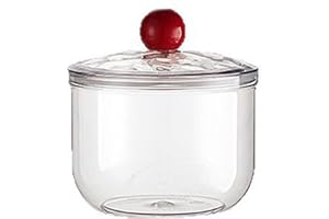 900ml Transparency Storage Jar with Lid for Kitchen Countertop Dry Goods Container Cookie Candy