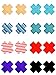 SATINIOR 15 Pairs Multi Design Pasties Breast Covers Disposable Bra Satin Petal Stickers