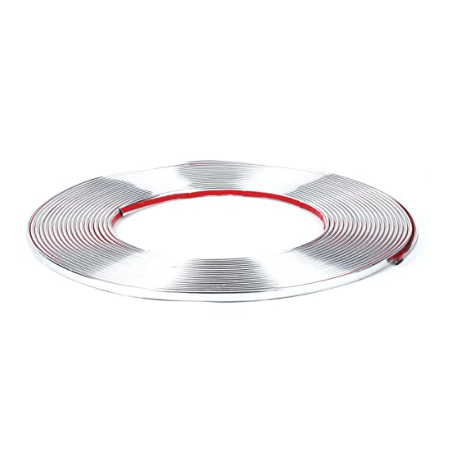 MASO Car Chrome Styling Decoration Moulding Trim Strip Self Adhesive 6mm x 15M Silver