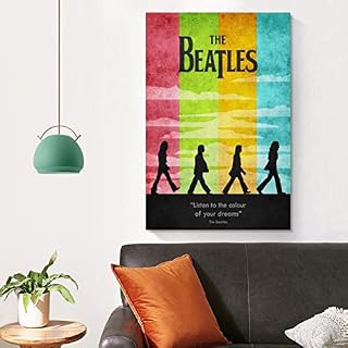 XYDQ The Beatles Band Abbey Road Poster décoratif sur toile vintage pour salon, chambre à coucher 30 x 45 cm - Les Beatles, Paul McCartney, John Lennon, RIngo Starr, George Harrison XYDQ The Beatles Band Abbey Road Poster décoratif sur toile vintage pour salon, chambre à coucher 30 x 45 cm – Image 4