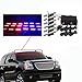 Koolertron 54 LED Emergency Vehicle Strobe Lights/Lightbars Deck Dash Grille -Red & Blue with 8 x 8 feet Extension Wires