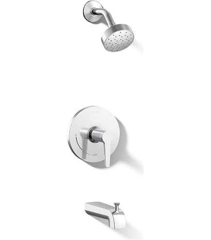 0（^7^）0 Kohler K-46028-4-CP Taut Commercial Faucets, Polished Chrome