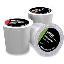Amazon Brand - Solimo Coffee Pods, Assorted pack (French, Dark, Colombian), Compatible with Keurig 2.0 K-Cup Brewers, 100 Cou