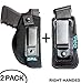 Neoprene IWB Inside The Waistband Handgun/Pistol Holster With Mag Pouch Bundle | Gun For Concealed Carry, Universal | Fits: S&W M&P Shield, Glock 17 19 26 27 42 43, Sig Sauer, Ruger, Walther (Right)