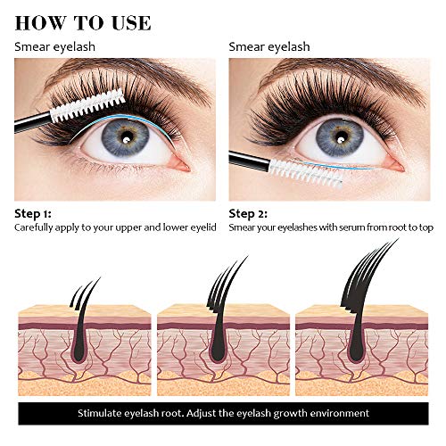 Eyelash Growth Serum, Natural Eyebrow Enhancer Serum, Professional Brow & Lash Boosting Formula, Rapid Longer & Thicker Lash Enhancers, Dermatologist Certified & Hypoallergenic - Thumbnail 2