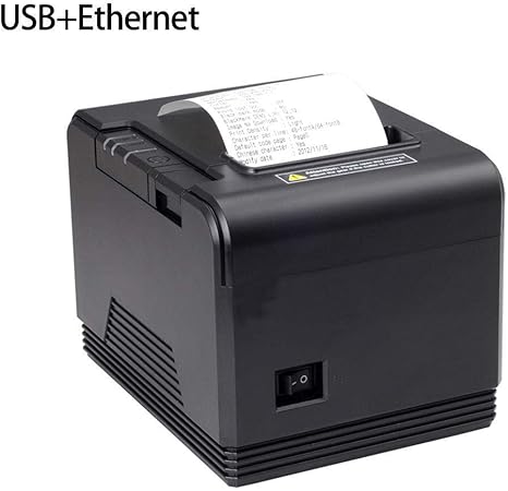 GXWLWXUP 80 mm portátil Impresora térmica Directa de Etiquetas, códigos de Barras y Etiquetas, Recibos de Caja registradora, de Puertos de Alta Velocidad, Impresora de Recibos con Cortador automático: Amazon.es: Hogar