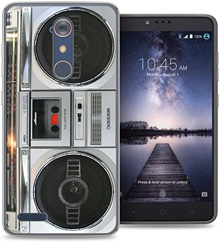 ZTE Blade X Max case - [Boombox] (Crystal Clear) PaletteShield Soft Flexible TPU gel skin phone cover (fit ZTE Blade X Max/ Max 3/ Max XL/ Zmax Pro)
