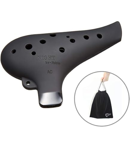 Amazon.com: Night By Noble Plastic Ocarina AC Rubber Black